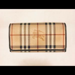 Authentic Vintage Burberry Long Wallet
